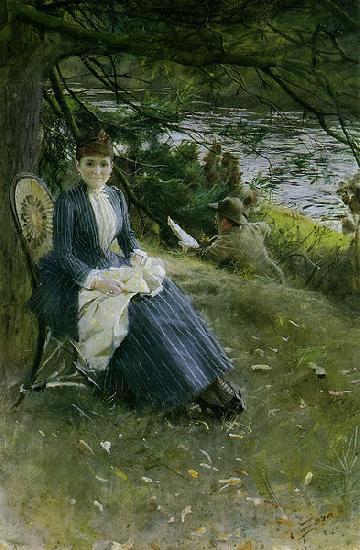 Anders Zorn In Scotland (Mrs. Symons) Norge oil painting art